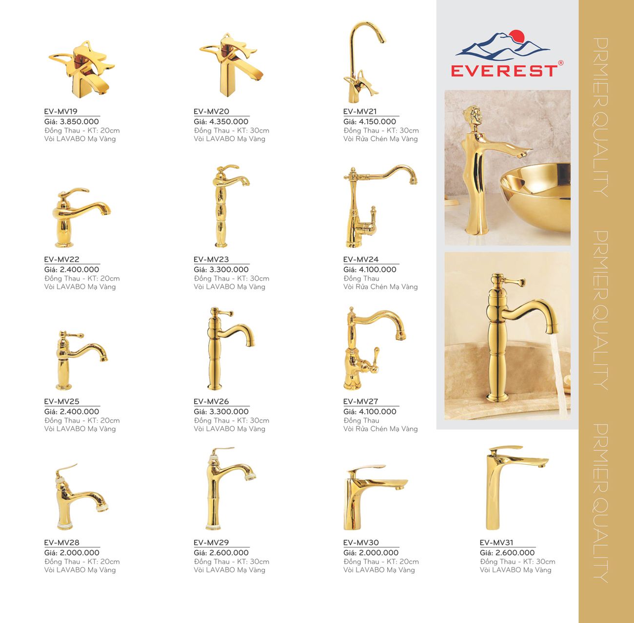 Thiết bị vệ sinh EVEREST Cổ Điển Catalogue và Bảng giá mới nhất /Page 